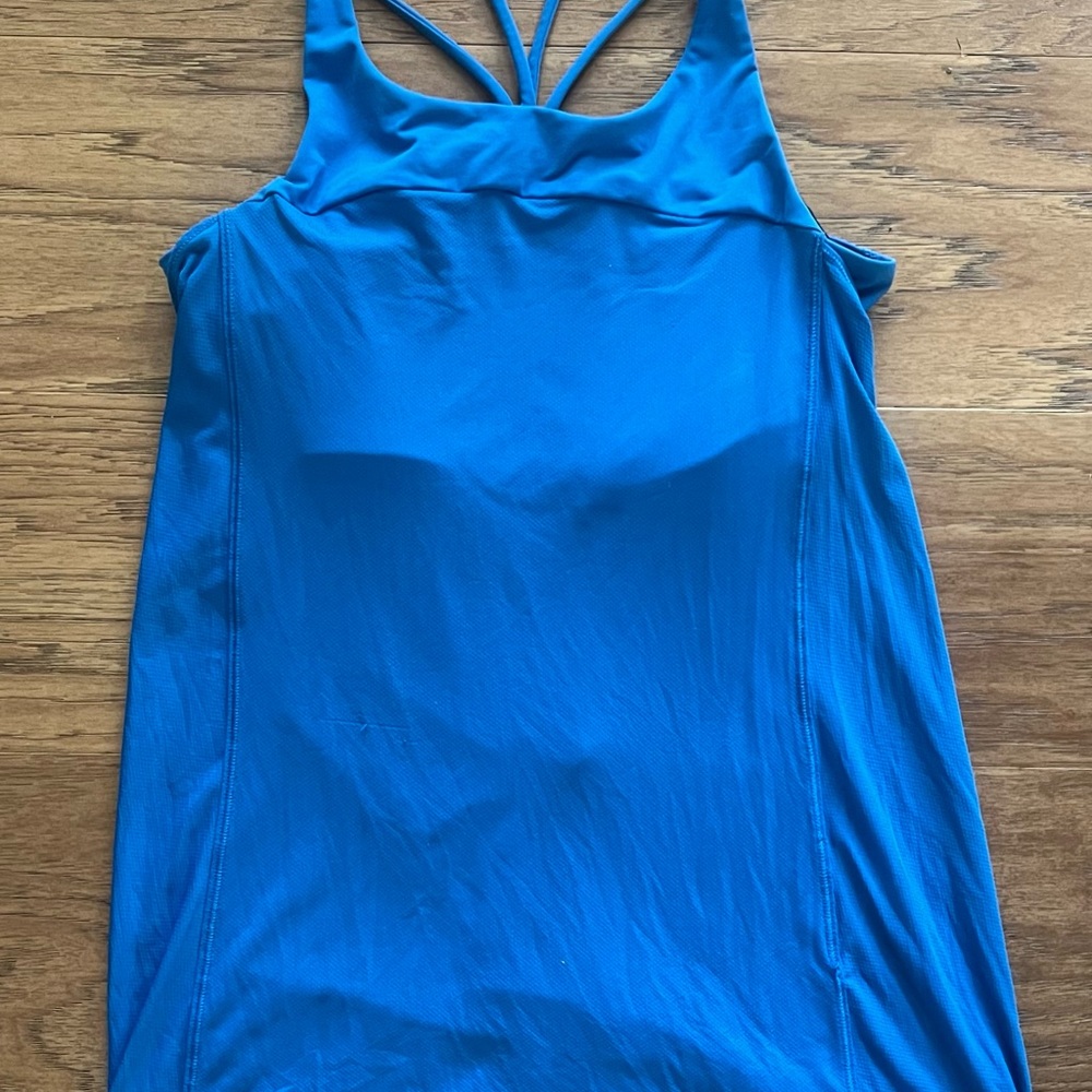 Lululemon Blue Backless Tank Top Size 6